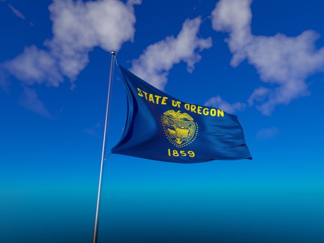 Front of Oregon flag