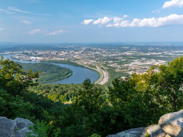 Aerial view of Chattanooga, Tennessee