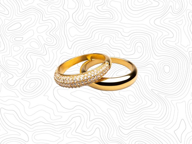 Two gold rings
