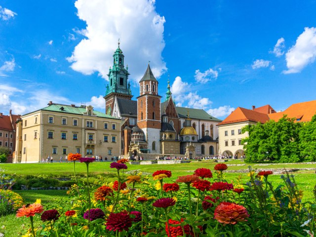 Wawel Royal Castle in Kraków, Poland