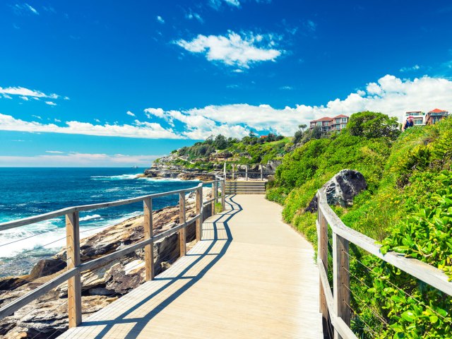 Coastal pathway at Bondi Beach