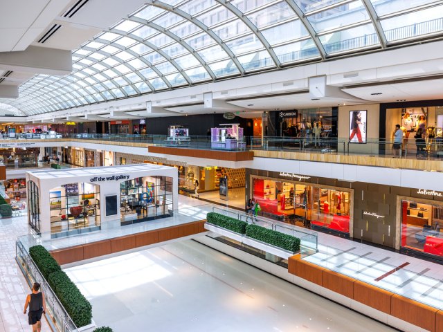 Light-filled Galleria mall in Houston, Texas