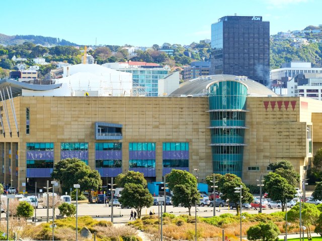 Building museum of Te Papa Tongarewa in Wellington, New Zealand